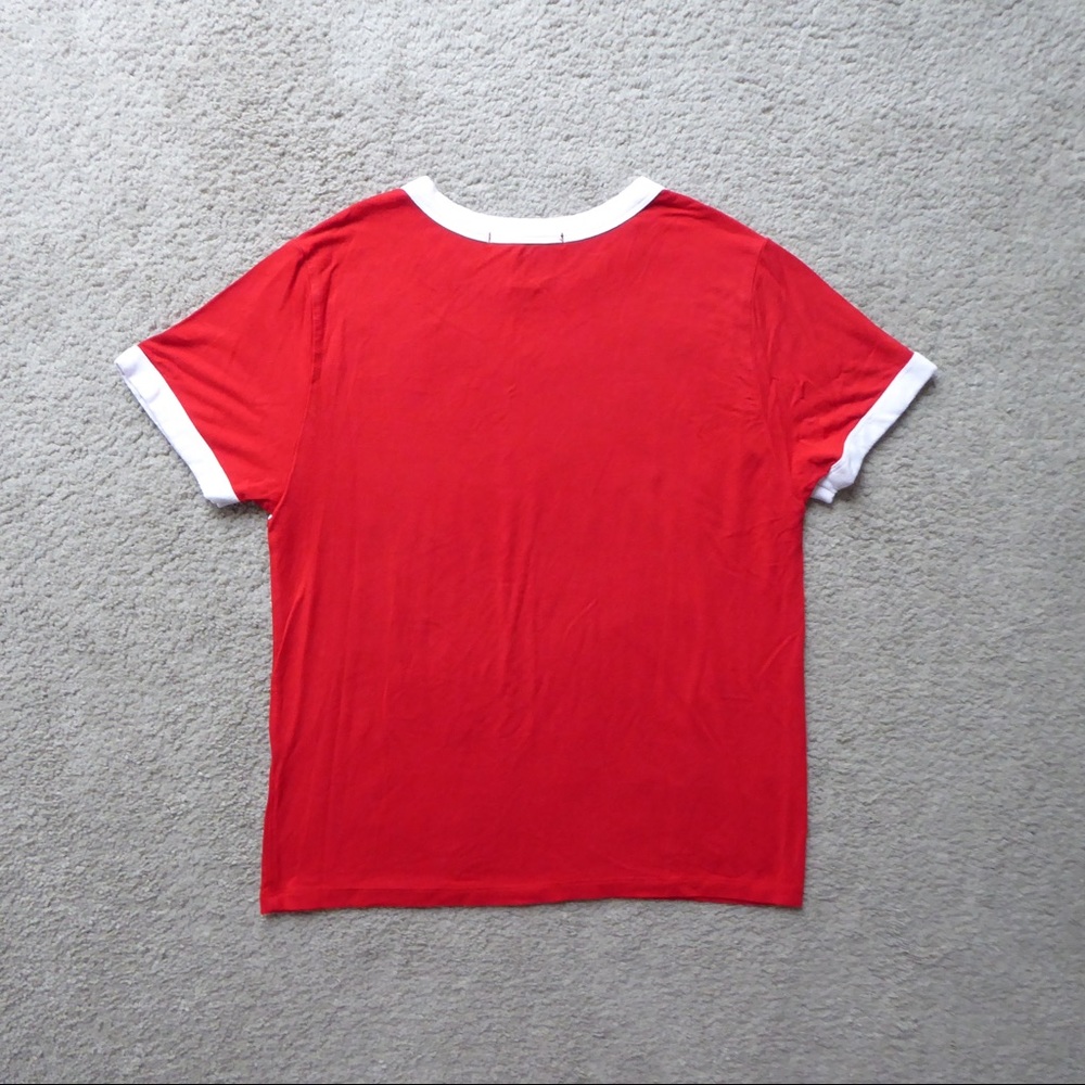 Forever 21 Red and White 1971 Ringer T-Shirt - Picture 2 of 5